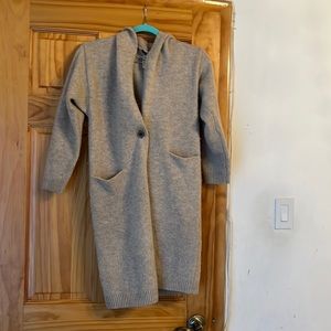 Uniqlo long jacket with hood